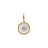 14K Yellow Gold Diamond & Mother of Pearl Medallion Pendant 18mm - PT6631Y45WM-Gabriel & Co.-Renee Taylor Gallery