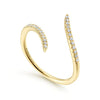 14K Yellow Gold Open Wrap Bypass Diamond Ring - LR51052Y45JJ-Gabriel & Co.-Renee Taylor Gallery