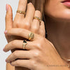 14K Yellow Gold Oval Chain Link Diamond Ring - LR51461Y45JJ-Gabriel & Co.-Renee Taylor Gallery