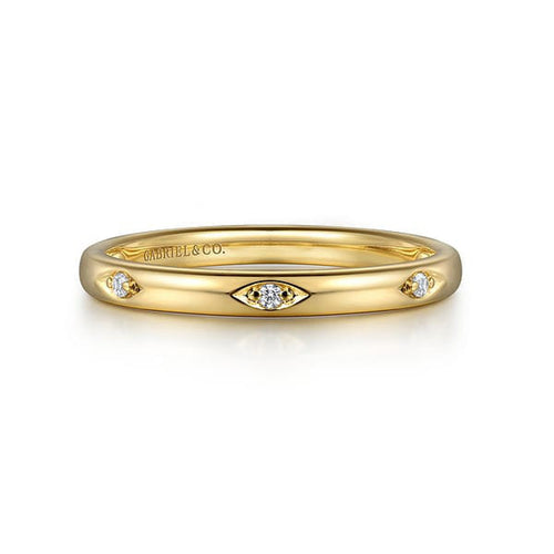 14K Yellow Gold Diamond Stackable Ladies Ring - LR52547Y45JJ-Gabriel & Co.-Renee Taylor Gallery