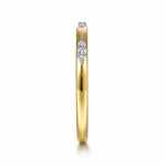 14K Yellow Gold Diamond Stackable Ring Contemporary Collection - LR53067Y45JJ-Gabriel & Co.-Renee Taylor Gallery