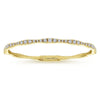 14K Yellow Gold Diamond Station Bangle – BG3707-62Y45JJ-Gabriel & Co.-Renee Taylor Gallery