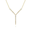 14K Yellow Gold Diamond Station Y Necklace - NK6654Y45JJ-Gabriel & Co.-Renee Taylor Gallery