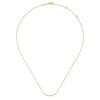 14K Yellow Gold Curved Bar Necklace with Diamond Stations - NK6137Y45JJ-Gabriel & Co.-Renee Taylor Gallery