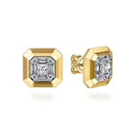14K Yellow Gold Diamond Stud Earrings – EG14943Y44JJ-Gabriel & Co.-Renee Taylor Gallery