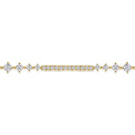 14K Yellow Gold Diamond Tennis Bracelet - TB4427Y45JJ-Gabriel & Co.-Renee Taylor Gallery