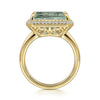 14K Yellow Gold Diamond and Green Amethyst Emerald Cut Ladies Ring With Flower Pattern Gallery - LR52481Y45GA-Gabriel & Co.-Renee Taylor Gallery