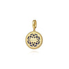14K Yellow Gold Diamond and Lapis Bujukan Medallion Pendant 18mm - PT6645Y45LP-Gabriel & Co.-Renee Taylor Gallery