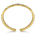 14K Yellow Gold Diamond and Malachite Bangle Bracelet Contemporary Collection - BG5150-62Y45MA-Gabriel & Co.-Renee Taylor Gallery