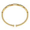 14K Yellow Gold Diamond and Malachite Bujukan Bangle - BG4940-62Y45MA-Gabriel & Co.-Renee Taylor Gallery