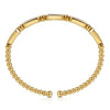 14K Yellow Gold Diamond and White Mother Pearl Bangle - BG4940-62Y45WM-Gabriel & Co.-Renee Taylor Gallery