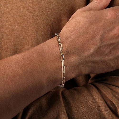 14K Yellow Gold Elongated Chain Bracelet - TBM4520Y4JJJ-Gabriel & Co.-Renee Taylor Gallery