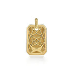 14K Yellow Gold Engravable Dog Tag Pendant - PTM6530Y4JJJ-Gabriel & Co.-Renee Taylor Gallery