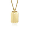 14K Yellow Gold Engravable Dog Tag Pendant - PTM6530Y4JJJ-Gabriel & Co.-Renee Taylor Gallery