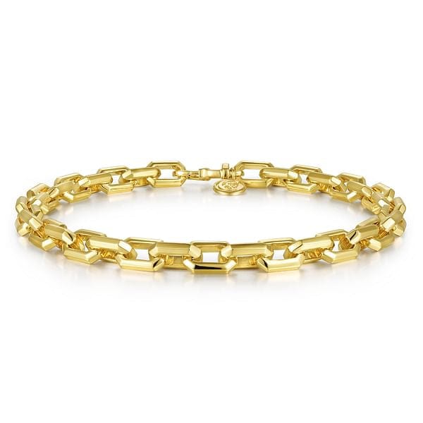 14K Yellow Gold Faceted Chain Bracelet - TBM4516Y4JJJ-Gabriel & Co.-Renee Taylor Gallery
