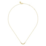 14K Yellow Gold Graduating Bujukan Ball Bar Necklace - NK8163Y4JJJ-Gabriel & Co.-Renee Taylor Gallery