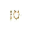 14K Yellow Gold Graduating Pattern Huggies - EG14004Y4JJJ-Gabriel & Co.-Renee Taylor Gallery