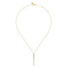 14K Yellow Gold Graduating Vertical Diamond Bar Necklace - NK7579Y45JJ-Gabriel & Co.-Renee Taylor Gallery