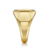 14K Yellow Gold Hexagon Diamond Ring in Sand Blast Finish - MR20016Y45JJ-Gabriel & Co.-Renee Taylor Gallery