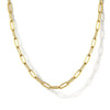 14K Yellow Gold Hollow Paper Clip Chain Necklace - NK6768H-20Y4JJJ-Gabriel & Co.-Renee Taylor Gallery