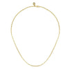 14K Yellow Gold Hollow Paper Clip Chain Necklace - NK6768H-17Y4JJJ-Gabriel & Co.-Renee Taylor Gallery