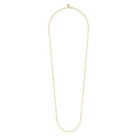 14K Yellow Gold 32" Hollow Paperclip Chain Necklace - NK6768H-32Y4JJJ