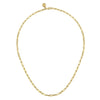 14K Yellow Gold Hollow Paper Clip Chain Necklace - NK6769H-Gabriel & Co.-Renee Taylor Gallery