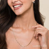 14K Yellow Gold Hollow Paper Clip Chain Necklace - NK6769H-Gabriel & Co.-Renee Taylor Gallery