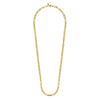 14K Yellow Gold Hollow Paperclip Chain Necklace - NK6821H-17Y4JJJ-Gabriel & Co.-Renee Taylor Gallery