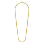 14K Yellow Gold Hollow Paperclip Chain Necklace - NK6821H-17Y4JJJ-Gabriel & Co.-Renee Taylor Gallery