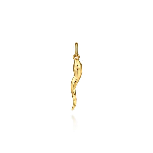 14K Yellow Gold Italian Horn Pendant - PTM6556Y4JJJ-Gabriel & Co.-Renee Taylor Gallery