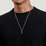 14K Yellow Gold Italian Horn Pendant - PTM6556Y4JJJ-Gabriel & Co.-Renee Taylor Gallery