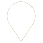 14K Yellow Gold L Initial Necklace - NK6928L-Y4JJJ-Gabriel & Co.-Renee Taylor Gallery