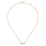 14K Yellow Gold Love Necklace - NK6479Y4JJJ-Gabriel & Co.-Renee Taylor Gallery