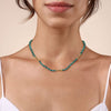 14K Yellow Gold Malachite Beads Necklace - NK7525Y4JMA