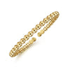 14K Yellow Gold Open Bujukan Cuff Bracelet - BG4388-62Y4JJJ-Gabriel & Co.-Renee Taylor Gallery