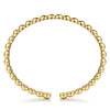 14K Yellow Gold Open Bujukan Cuff Bracelet - BG4388-62Y4JJJ-Gabriel & Co.-Renee Taylor Gallery