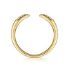 14K Yellow Gold Open Diamond Tipped Stackable Ring - LR51177Y45JJ-Gabriel & Co.-Renee Taylor Gallery