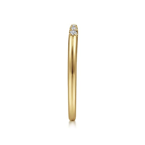 14K Yellow Gold Open Diamond Tipped Stackable Ring - LR51177Y45JJ-Gabriel & Co.-Renee Taylor Gallery