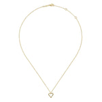 14K Yellow Gold Open Heart Pendant Necklace - NK6526Y4JJJ-Gabriel & Co.-Renee Taylor Gallery
