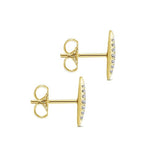 14K Yellow Gold Pavé Diamond Spiked Stud Earrings - EG13083Y45JJ-Gabriel & Co.-Renee Taylor Gallery