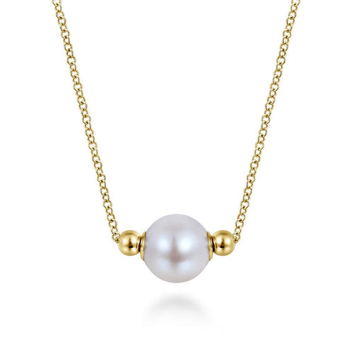 14K Yellow Gold Pearl Bujukan Fashion Necklace - NK7486Y4JPL-Gabriel & Co.-Renee Taylor Gallery