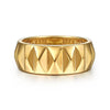 14K Yellow Gold Pyramid Bold Stackable Ring - LR52914Y4JJJ-Gabriel & Co.-Renee Taylor Gallery
