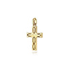 14K Yellow Gold Rectangular Station Cross Pendant - PCM6540Y4JJJ-Gabriel & Co.-Renee Taylor Gallery