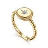 14K Yellow Gold Round Diamond Star Bujukan Ring - LR52241Y45JJ-Gabriel & Co.-Renee Taylor Gallery