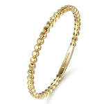 14K Yellow Gold Round Disk Pattern Cuff Bracelet - BG4367-65Y4JJJ-Gabriel & Co.-Renee Taylor Gallery