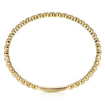 14K Yellow Gold Round Disk Pattern Cuff Bracelet - BG4367-65Y4JJJ-Gabriel & Co.-Renee Taylor Gallery