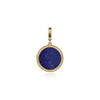 14K Yellow Gold Round Lapis Inlay Pendant - PT6617Y4JLP-Gabriel & Co.-Renee Taylor Gallery