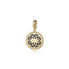 14K Yellow Gold Round Lapis Inlay Pendant - PT6617Y4JLP-Gabriel & Co.-Renee Taylor Gallery