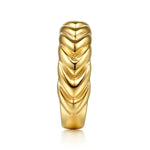 14K Yellow Gold Shrimp Bold Stackable - LR52910Y4JJJ-Gabriel & Co.-Renee Taylor Gallery